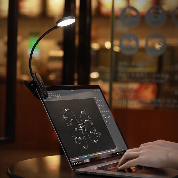 Baseus mini lamp LED lamp with clip gray (DGRAD-0G) 7