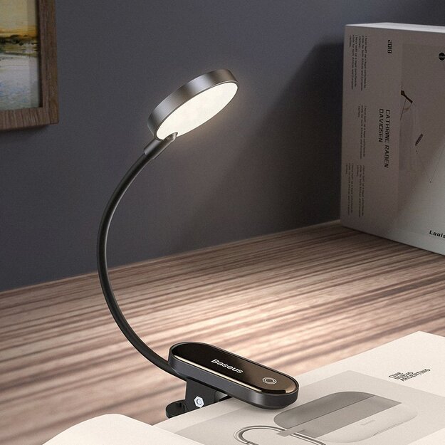 Baseus mini lamp LED lamp with clip gray (DGRAD-0G) 8