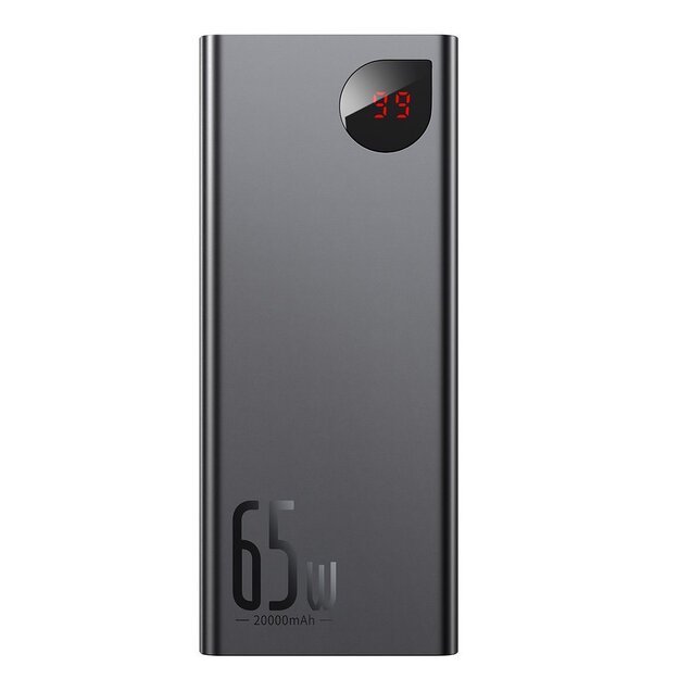 Baseus Adaman powerbank 2x USB / 1x USB Type C / 1x micro USB 20000mAh 65W Quick Charge 3.0 Power Delivery black (PPIMDA-D01) 3