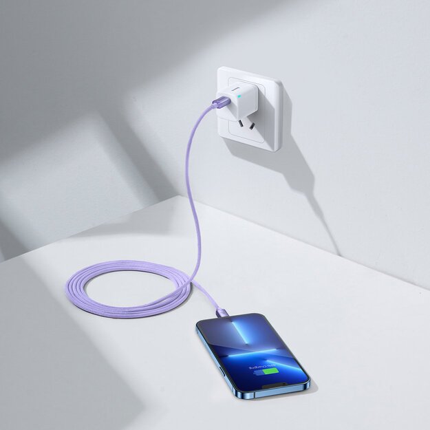 Baseus CAJY000305 Lightning - USB-C PD cable 20W 480Mb/s 2m - purple 10