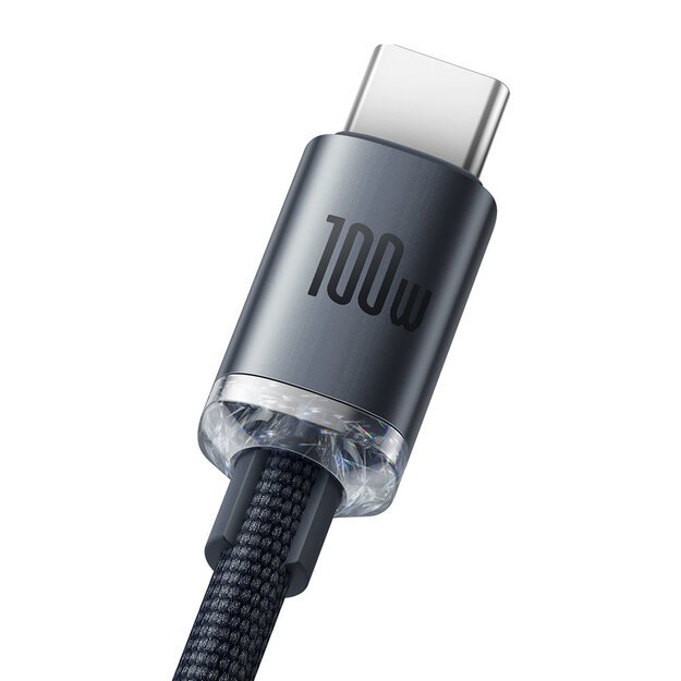 Baseus Crystal Shine Series cable USB cable for fast charging and data transfer USB Type A - USB Type C 100W 1.2m black (CAJY000401) 6