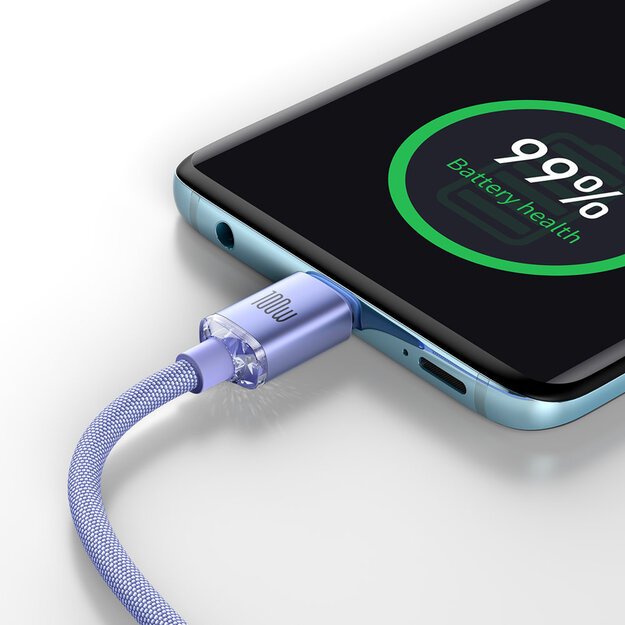 Baseus CAJY000705 USB-C - USB-C PD QC cable 100W 5A 480Mb/s 2m - purple 10