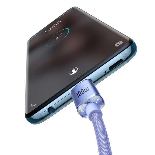 Baseus CAJY000705 USB-C - USB-C PD QC cable 100W 5A 480Mb/s 2m - purple 2