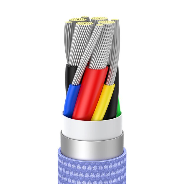 Baseus CAJY000705 USB-C - USB-C PD QC cable 100W 5A 480Mb/s 2m - purple 6