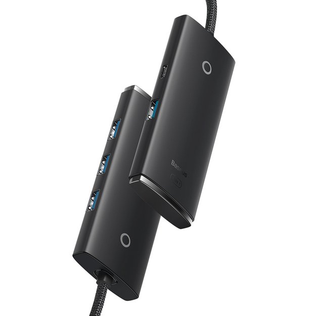 Baseus Lite Series HUB adapter USB Type C - 4x USB 3.0 1m black (WKQX030401) 2