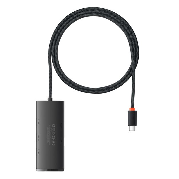 Baseus Lite Series HUB adapter USB Type C - 4x USB 3.0 1m black (WKQX030401) 1