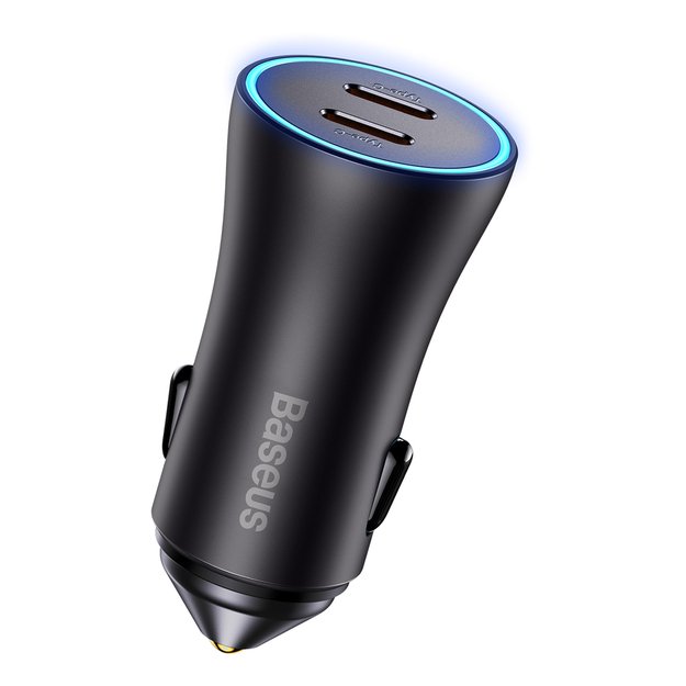 Baseus Golden Contactor Pro car charger 2x USB-C 40W gray (CGJP000013) 10