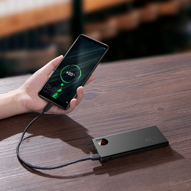 Baseus Adaman Metal Power Bank with Fast Charging 10000mAh 22.5W (Overseas Edition 2021) Black 10