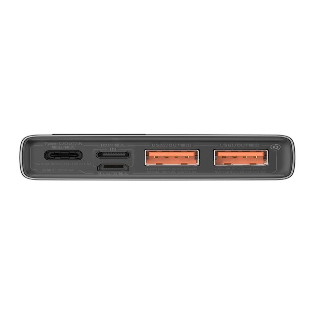 Baseus Adaman Metal Power Bank with Fast Charging 10000mAh 22.5W (Overseas Edition 2021) Black 1