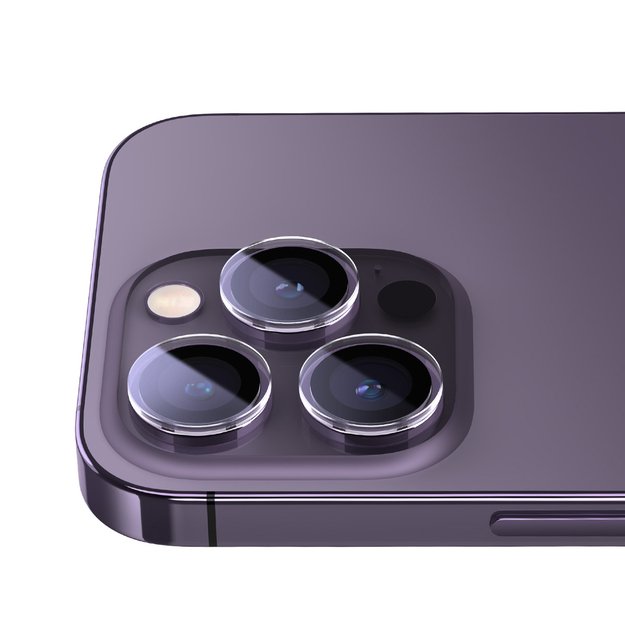 Camera tempered glass for iPhone 14 Pro / 14 Pro Max Baseus + mounting kit 5