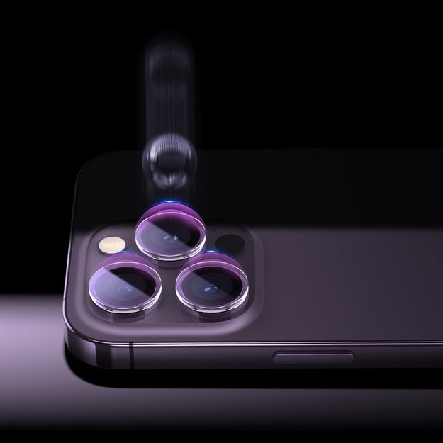 Camera tempered glass for iPhone 14 Pro / 14 Pro Max Baseus + mounting kit 10