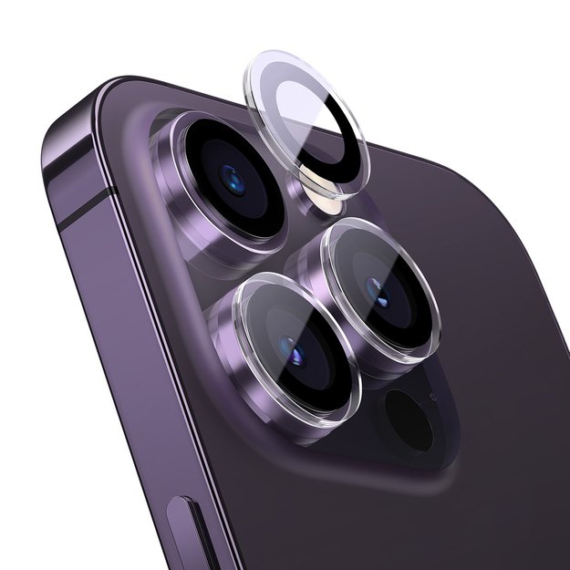 Camera tempered glass for iPhone 14 Pro / 14 Pro Max Baseus + mounting kit 3