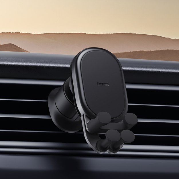Baseus car holder with built-in 15W inductive charger for air vent black 9