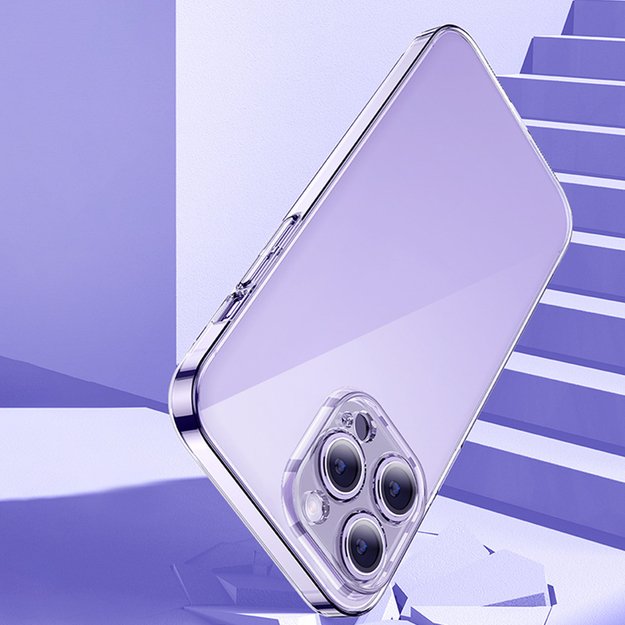 Baseus Crystal Case for iPhone 14 Pro Max thin cover + transparent glass 9