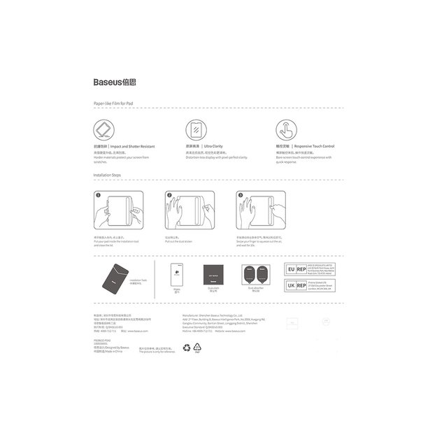 Baseus Crystal tempered glass for iPad Mini 6 8.3   + mounting kit - transparent 4