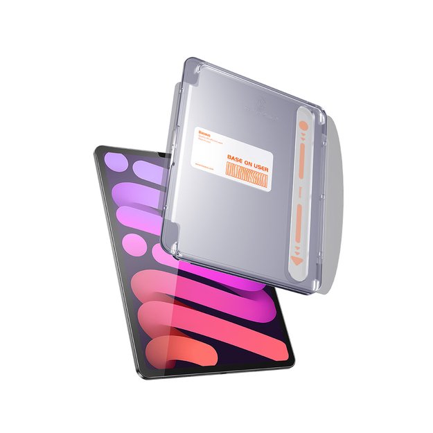 Baseus Crystal tempered glass for iPad Mini 6 8.3   + mounting kit - transparent 1