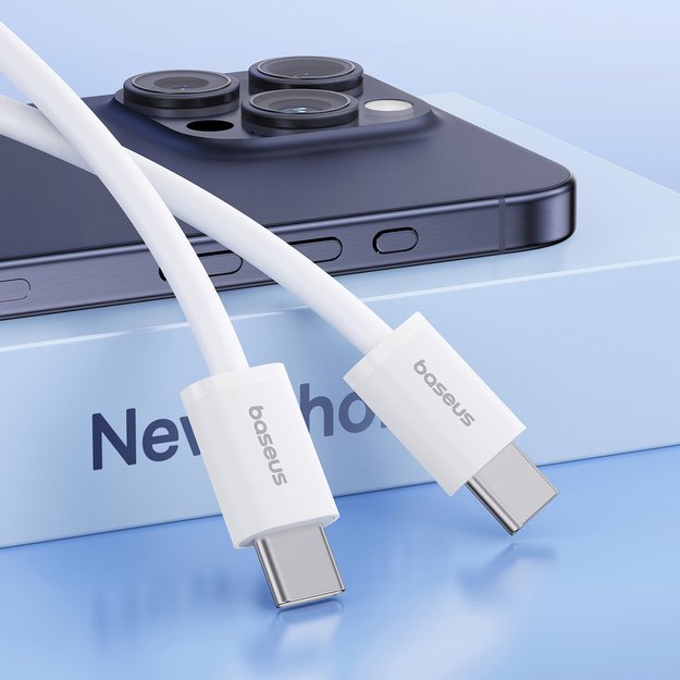 Baseus Superior Series ll USB-C - USB-C 30W 480Mb/s cable 1m - white 6