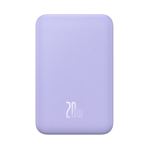 Baseus Magnetic Mini 20000 mAh 20W Powerbank - purple + USB-C / USB-C cable 1