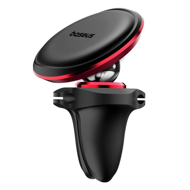 Baseus C40141201913-00 magnetic car holder for air vent - black and red 5
