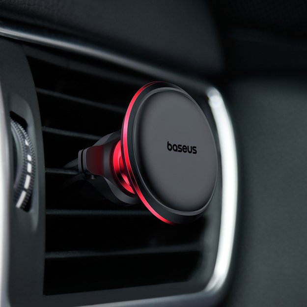 Baseus C40141201913-00 magnetic car holder for air vent - black and red 6