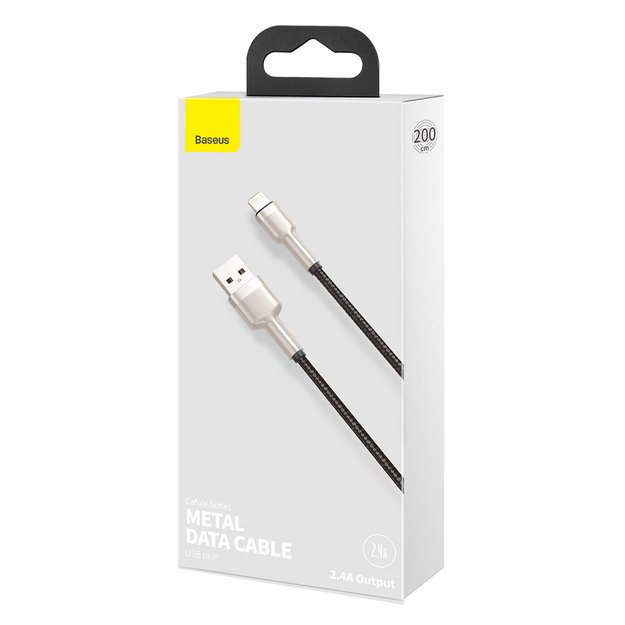 Baseus Cafule Series Metal Data USB-A / Lightning 2.4A cable 1m - black 6