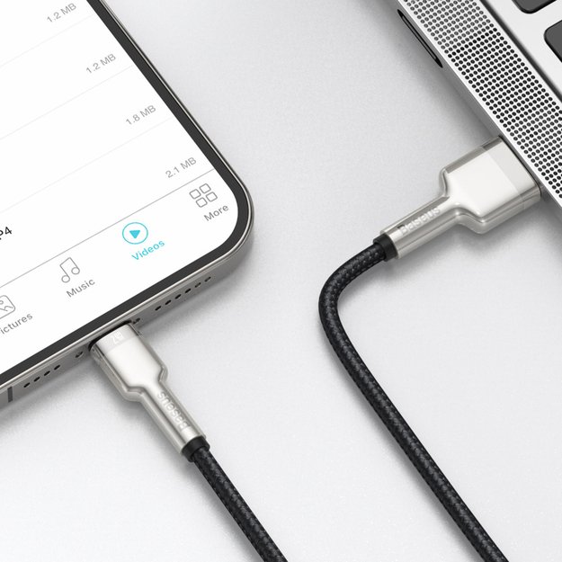 Baseus Cafule Series Metal Data USB-A / Lightning 2.4A cable 1m - black 9