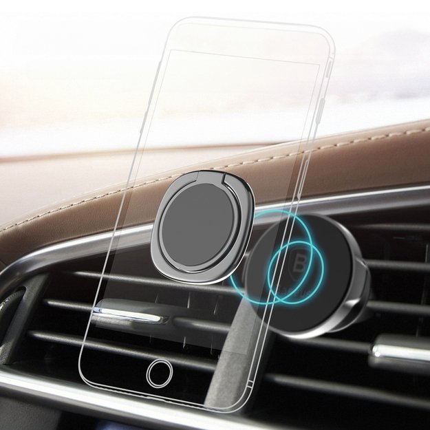 Baseus Privity Ring holder / ring with stand function - black 4