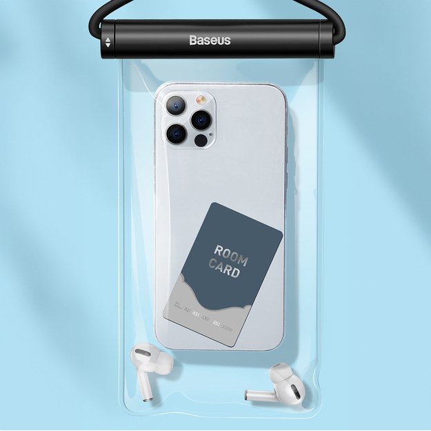 Baseus AquaGlide BS-PC030 case waterproof IPX8 with cylindrical clasp - black 6