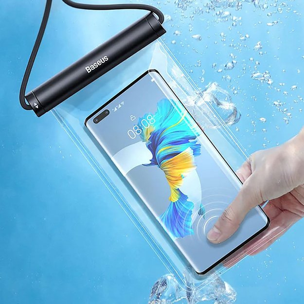 Baseus AquaGlide BS-PC030 case waterproof IPX8 with cylindrical clasp - black 8