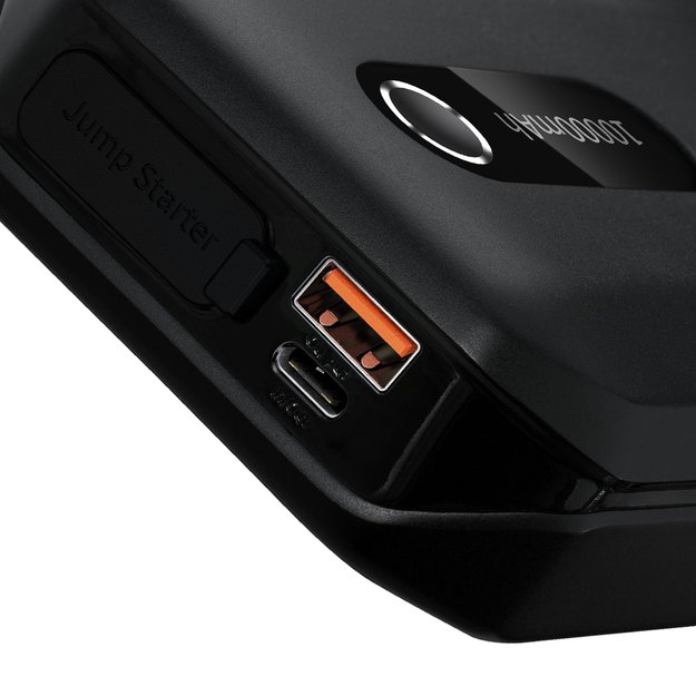 Jumpstarter Baseus Power Starter Booster 10000mAh 12V (1000A / 500A) + Crocodile Cables Black (C00245501113-00) 5