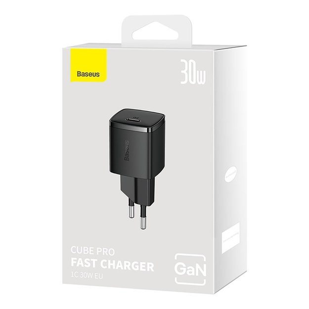 Baseus Cube Pro 30W USB-C Wall Charger - Black 6