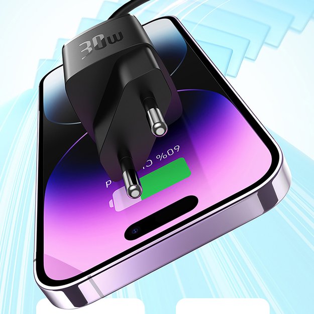 Baseus Cube Pro 30W USB-C Wall Charger - Black 11