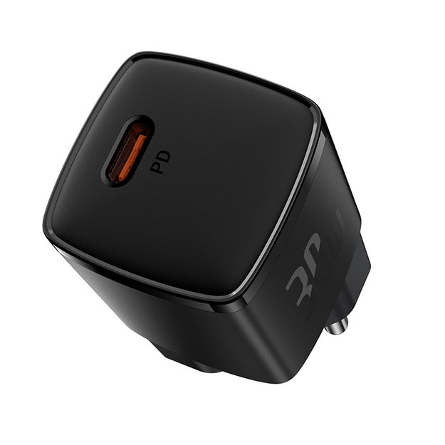 Baseus Cube Pro 30W USB-C Wall Charger - Black 3