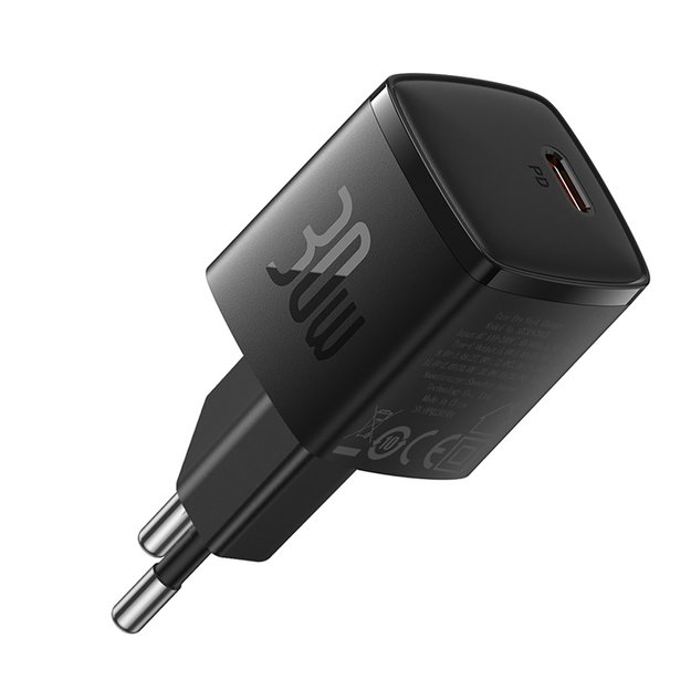 Baseus Cube Pro 30W USB-C Wall Charger - Black 1