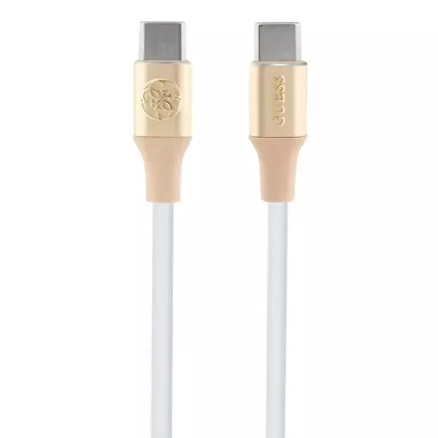 Guess Ebossed Logo USB-C / USB-C Cable 1.5m Fast Charging - Gold