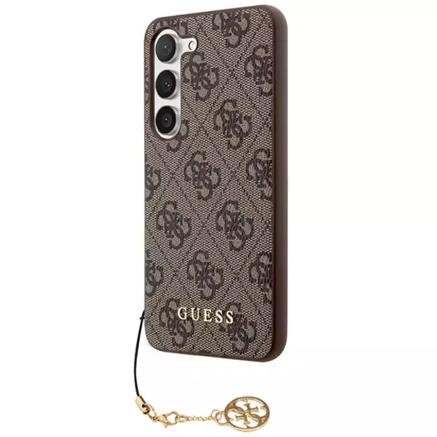 Guess 4G Charms Collection case for Samsung Galaxy A55 - brown 8
