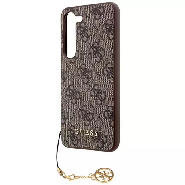 Guess 4G Charms Collection case for Samsung Galaxy A55 - brown 12