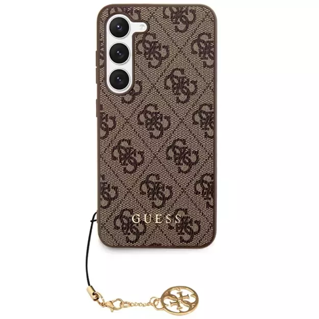 Guess 4G Charms Collection case for Samsung Galaxy A55 - brown 9