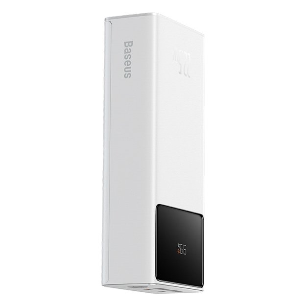 Baseus EnerFill FP41 30000mAh 22.5W Powerbank with Baseus Simple USB-A - USB-C 3A 30cm Cable - White 3