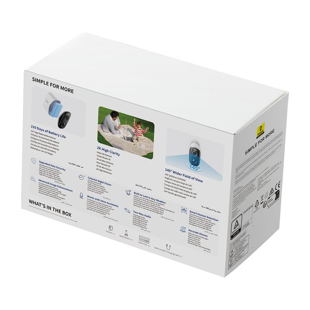 Baseus Security N1 2K Outdoor Camera – White 3