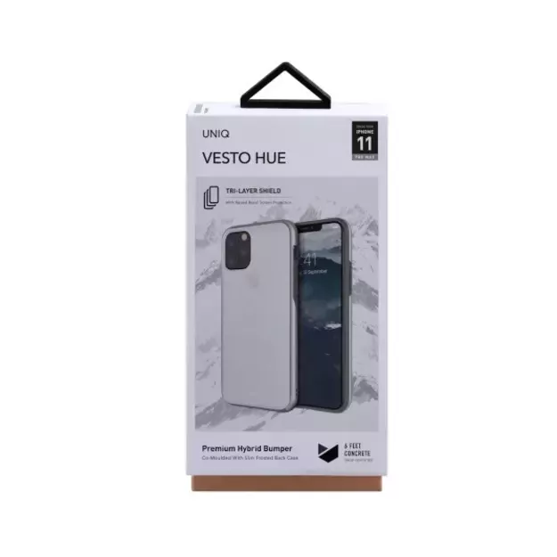 Uniq Vesto Hue case for iPhone 11 Pro Max - transparent and silver 2