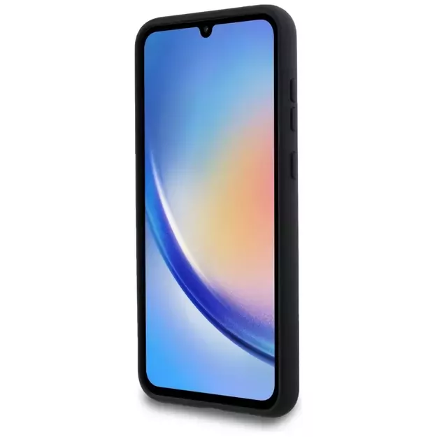 Karl Lagerfeld Silicone Karl&amp Choupette Metal Pin case for Samsung Galaxy A35 - black 11