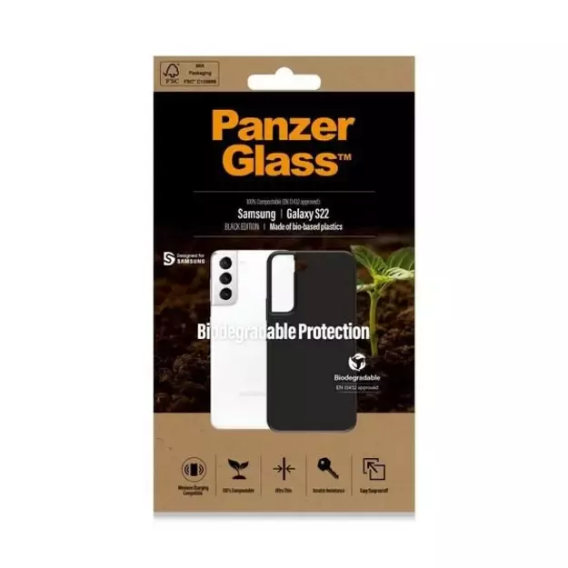 PanzerGlass Biodegradable Case for Samsung Galaxy S22 - black 2