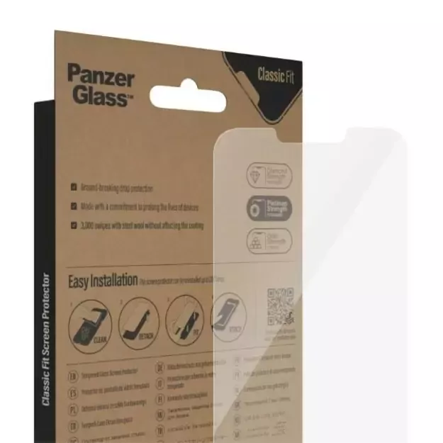 PanzerGlass Classic Fit antibacterial glass for iPhone 14 Plus / 13 Pro Max 4
