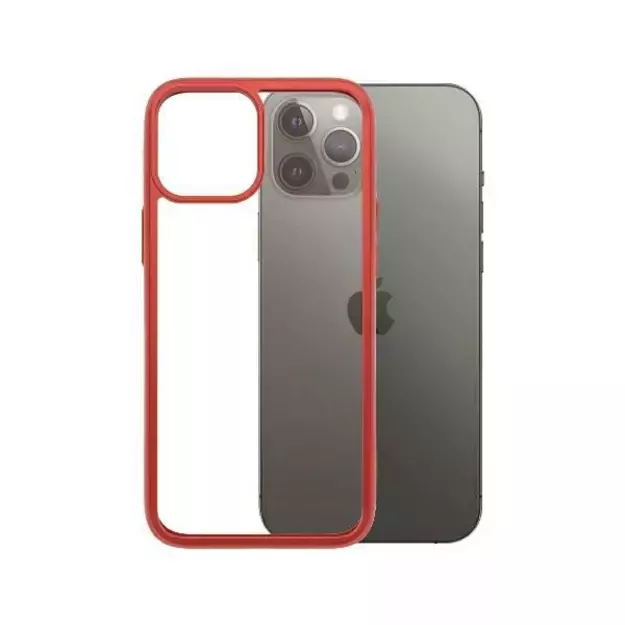 PanzerGlass ClearCase case for iPhone 12 Pro Max - transparent and red 1