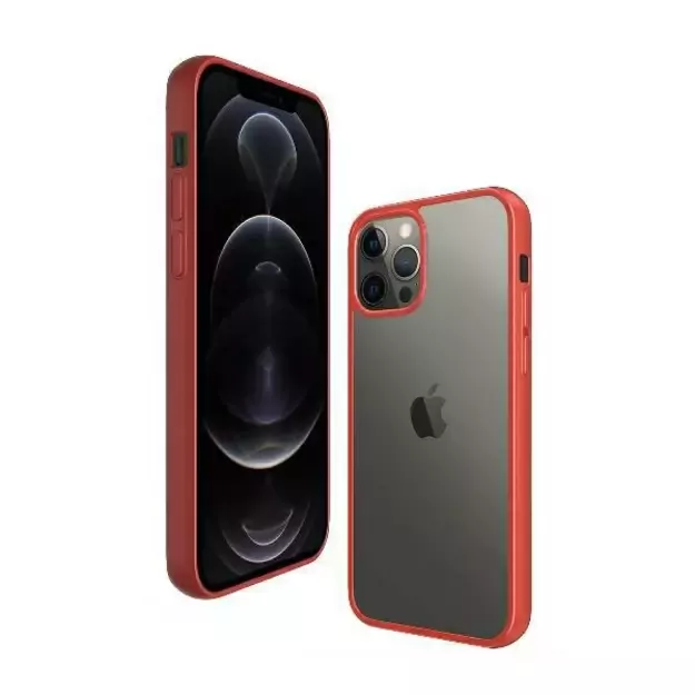 PanzerGlass ClearCase case for iPhone 12 Pro Max - transparent and red 2