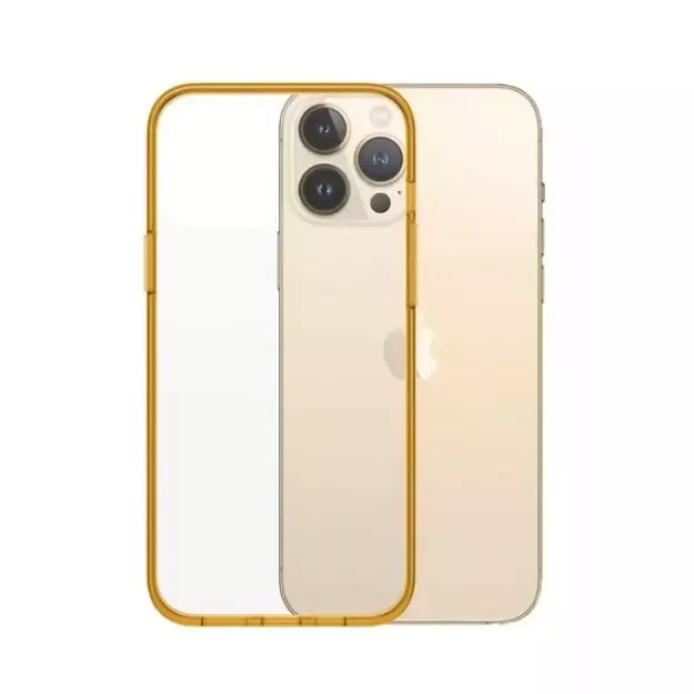 PanzerGlass ClearCase Antibacterial Military Grade Certified Case for iPhone 13 Pro Max - Transparent Yellow 6