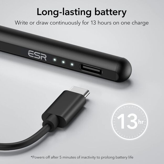 ESR Digital+ Magnetic Stylus Pen for iPad - Black 13