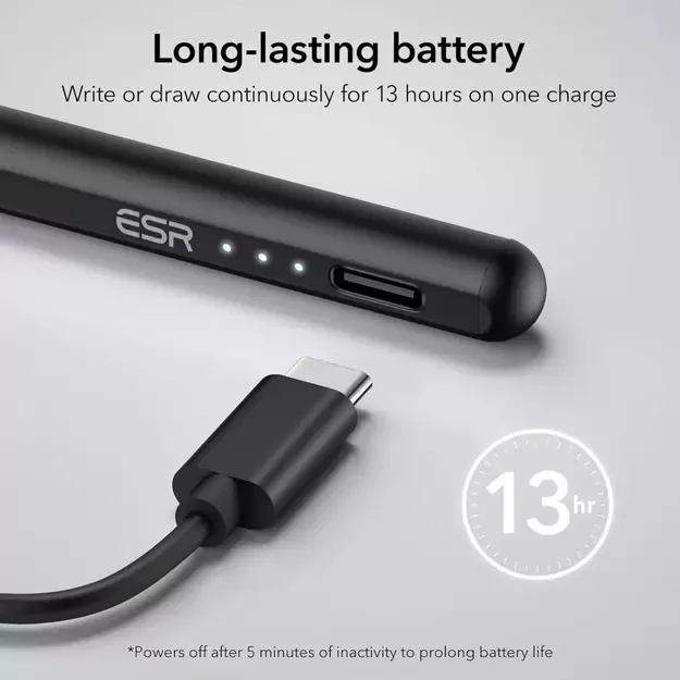 ESR Digital+ Magnetic Stylus Pen for iPad - Black 6