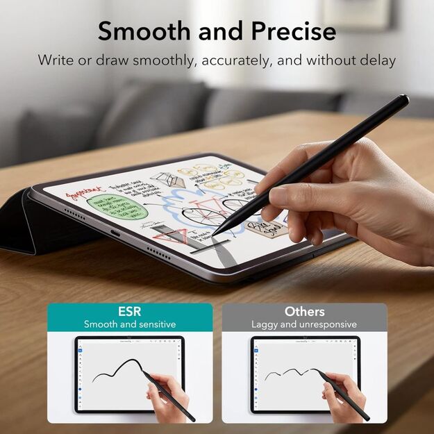 ESR Digital+ Magnetic Stylus Pen for iPad - Black 8